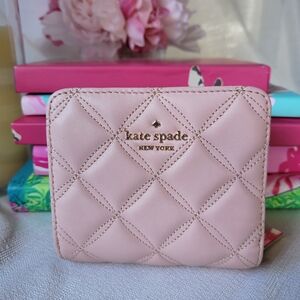 kate spade Quilted Pink Bi-fold Wallet